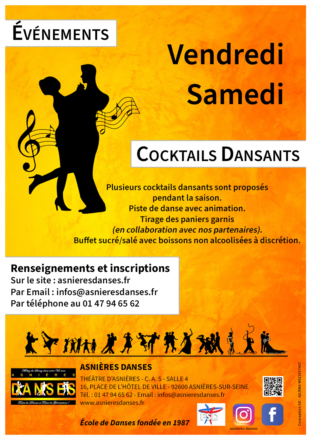 soirées spectacles asnières danses