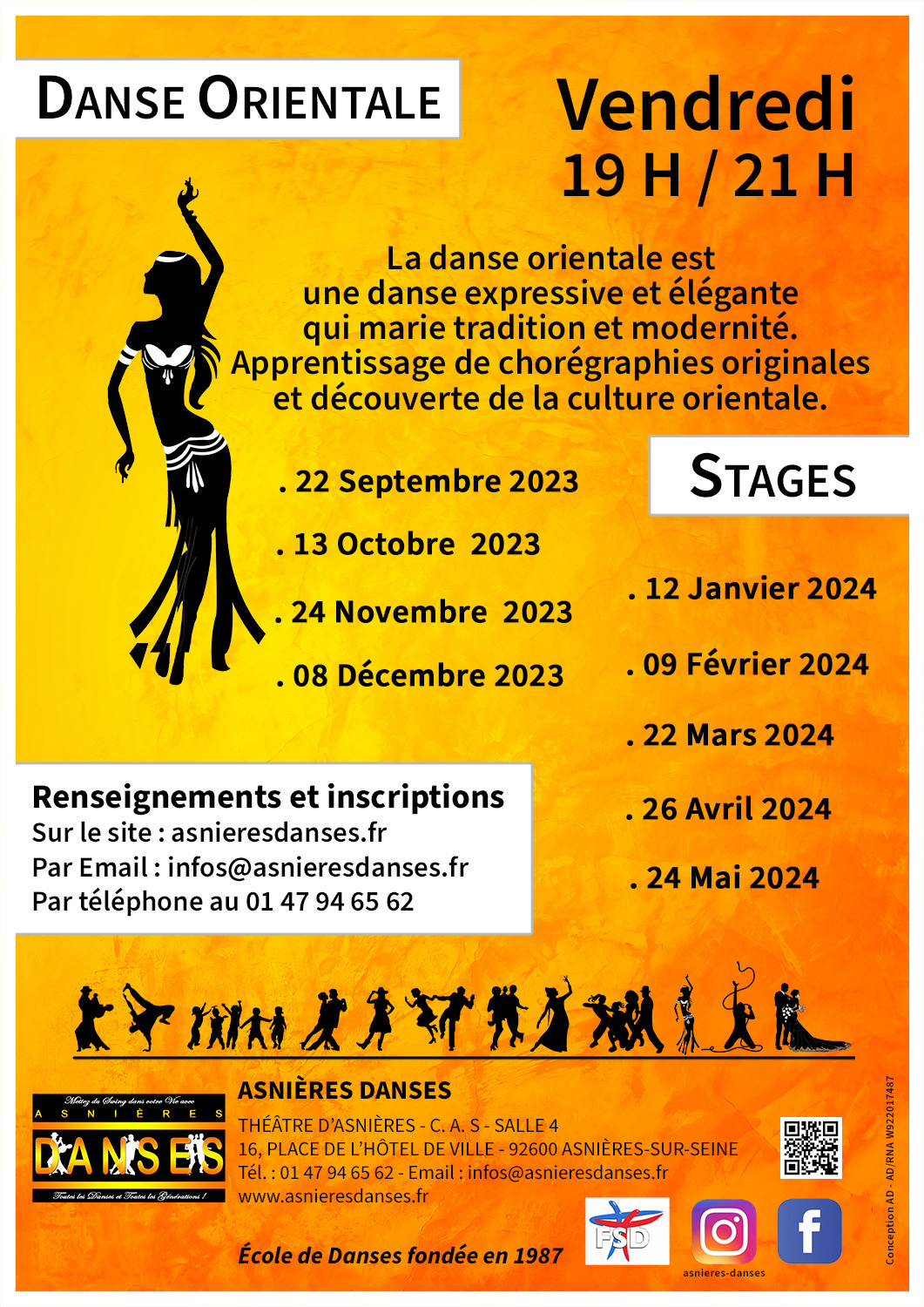 stages asnières danses