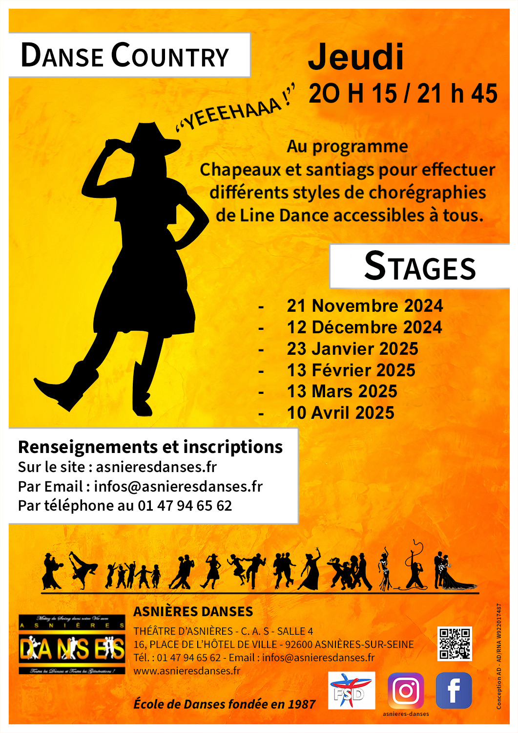 stages asnieres danses